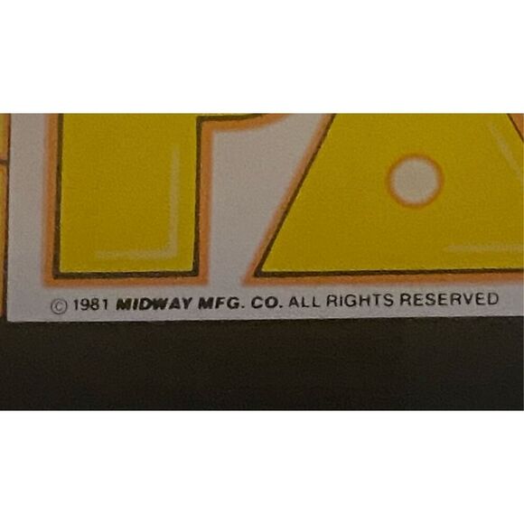1981 Ms. Pac-Man Midway Arcade Marquee Sign Original Vintage Bally Collectible A - Picture 4 of 5